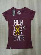 remeras cuello V con impression Para Damas