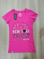 remeras cuello V con impression Para Damas